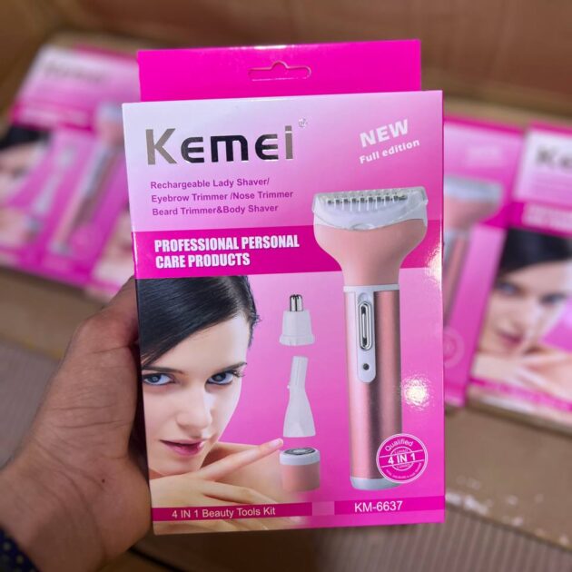 🪒 ماكينة الحلاقة Kemei KM-6637 النسائية