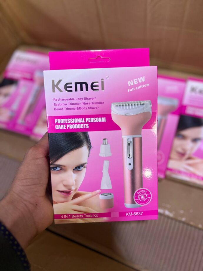 🪒 ماكينة الحلاقة Kemei KM-6637 النسائية